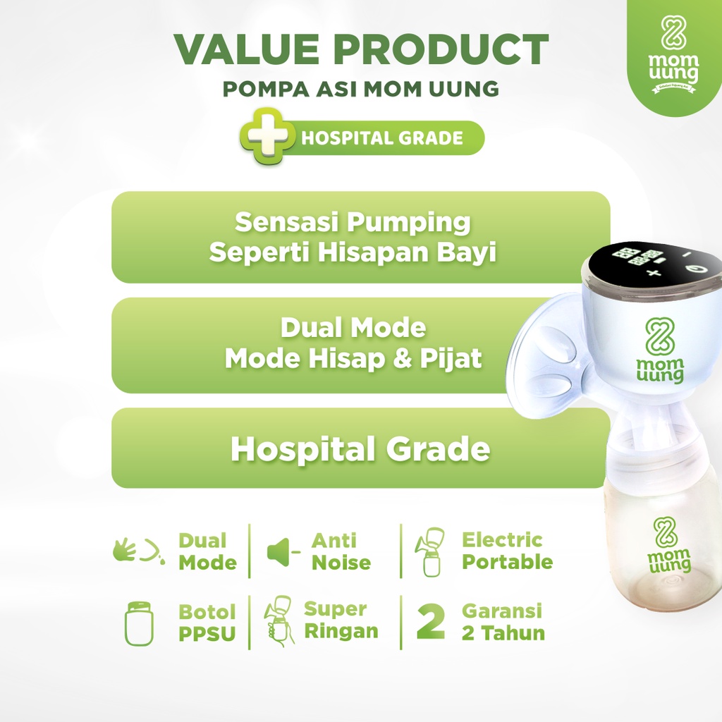 POMPA ASI MOMUUNG MOMUUNG ELECTRIC BREAST PUMP SINGLE PUMP PORTABLE MURAH BEKASI