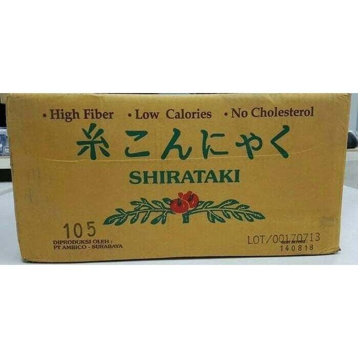 

MIE SHIRATAKI HIJAU PER BOX ISI 25