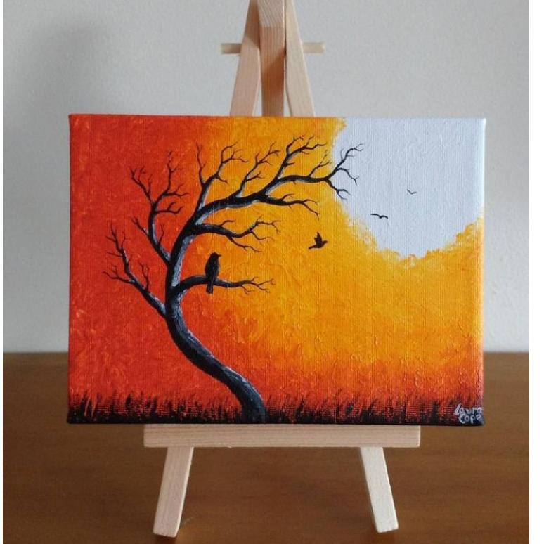 

[KODE PRODUK HYJEK7553] KANVAS 20X30CM / PALET / CAT ACRYLIC / KUAS NO.1 / EASEL ( STANDING KANVAS )