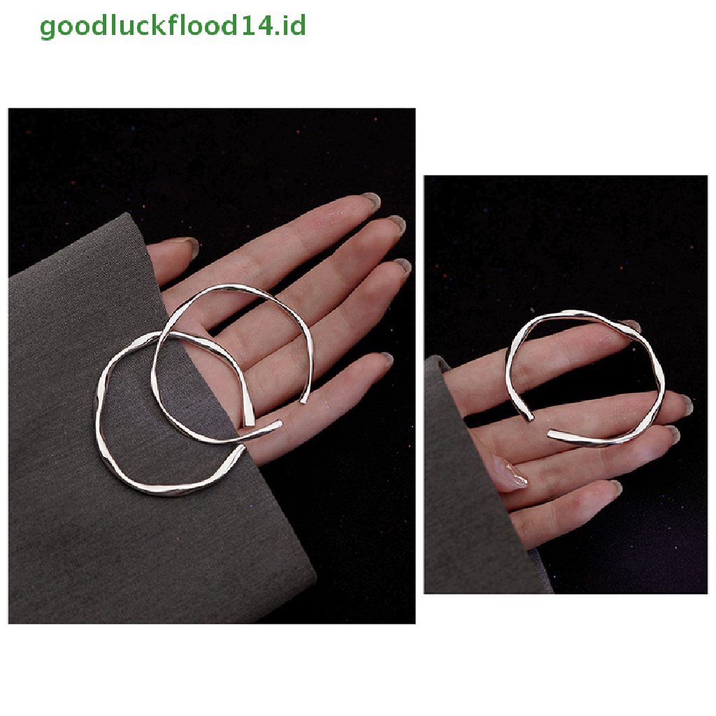 [GOOGFOUR] 999mobius Sterling Silver Gelang Elegan Fine Jewelry Open Bracelet Vintage Design Bangles Adjustable Fine Perhiasan Pesta Hadiah Aksesoris [TOP]