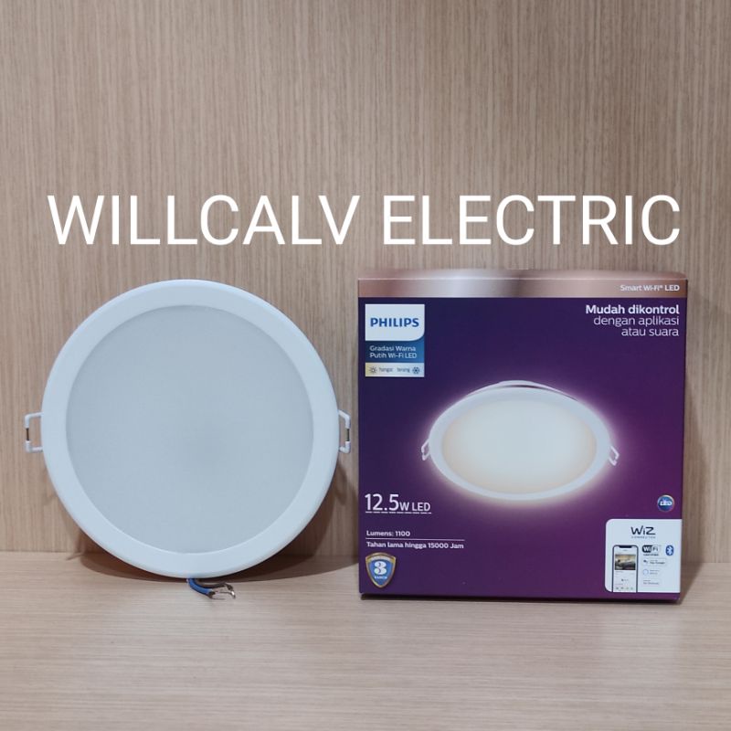 Lampu Philips Downlight led smart wifi 12,5 W Tunable white TW kuning putih