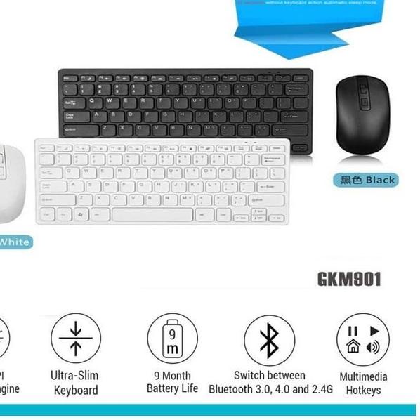 ✸ GKM901 MINI KEYBOARD WIRELESS + MOUSE WIRELESS TERMURAH COMBO SET ✵