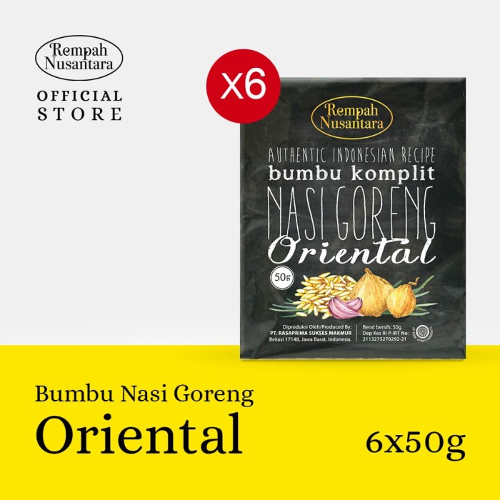 

Terlaris ✨ - REMPAH NUSANTARA BUMBU NASI GORENG ORIENTAL 50 GRAM 6 SACHET 2.1.23