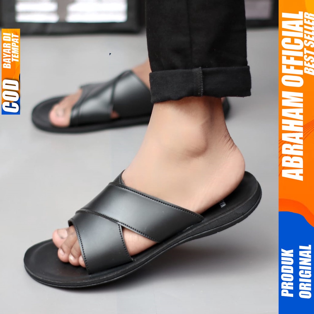 Sandal Slide Pria Sendal Selop Pria Abraham HAWKEY