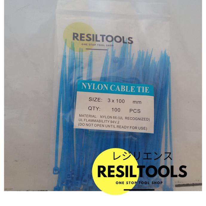 

Cable Ties 3 x 100 mm Biru Tua Kabel Tis Blue Isi 100 Self Locking citrab44 Berkualitas