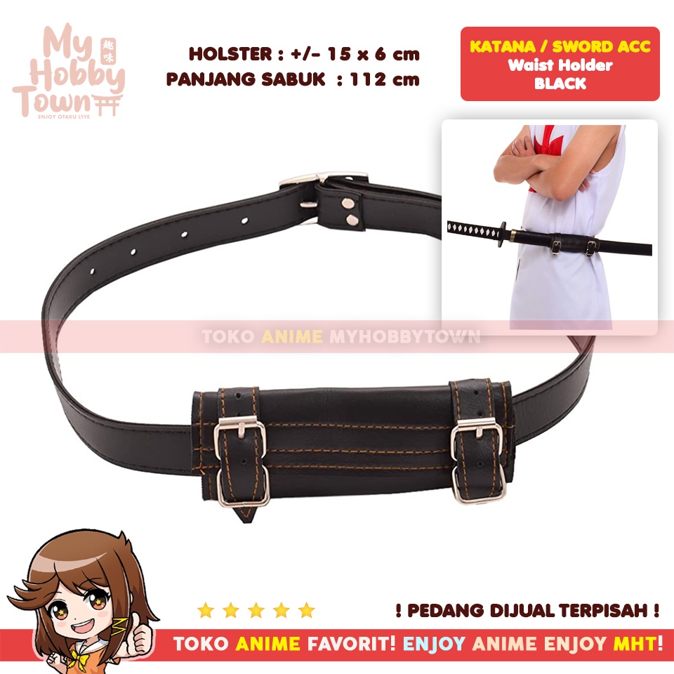 Belt Ikat Pinggang Anime Cosplay Property Holder Holster Sabuk Pedang Demon Slayer