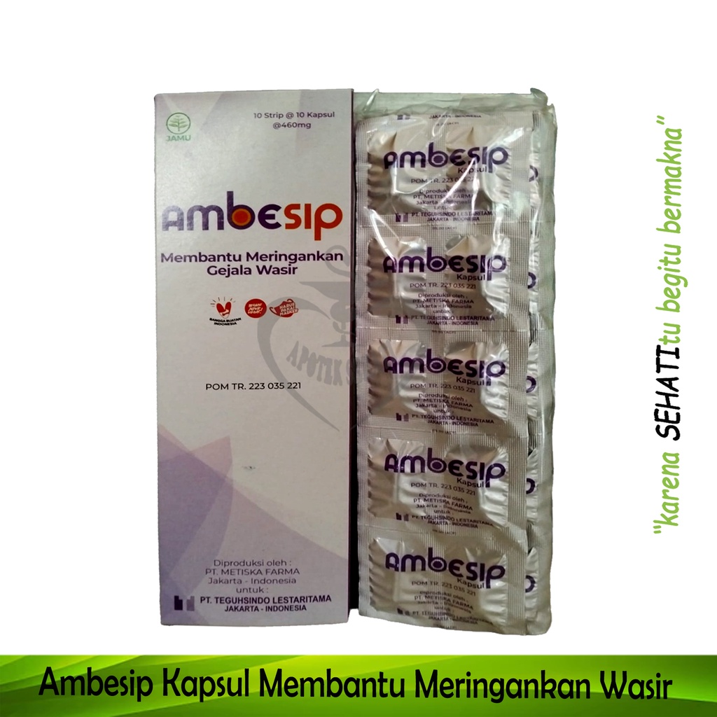 Ambesip Kapsul Obat Herbal Membantu Meringankan Ambeien