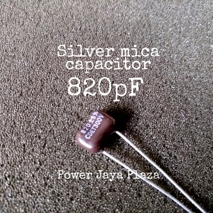 Starter Silver Mica Japan Capacitor 820Pf 300V 5% Kapasitor Silver Mika