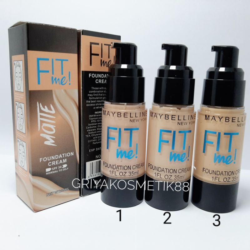 FOUNDATION CREAM MAYBELLINE FIT ME MATTE 35 ML