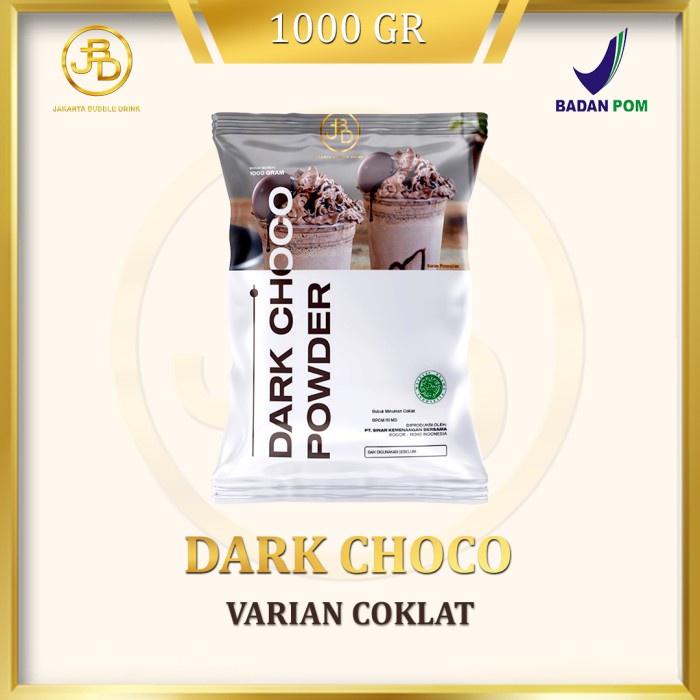 

[BISA COD] Bubuk Minuman Premium Dark Chocolate 1Kg || Jakarta Bubble Drink - 1 kg