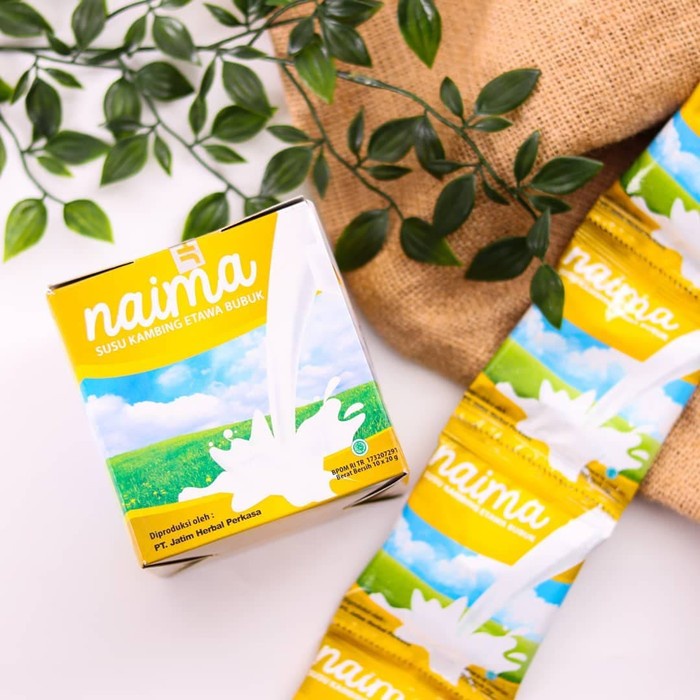 

Susu Kambing Etawa Plus Propolis Beepollen Madu Naima Bubuk Asli BPOM