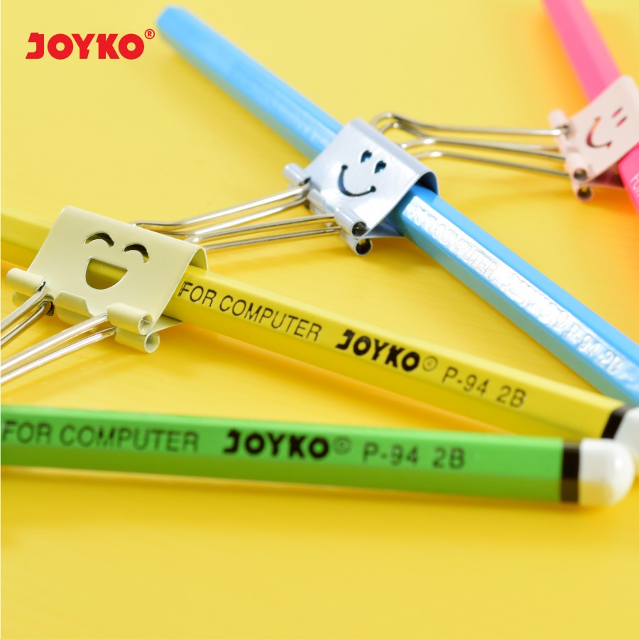 Pensil Kayu Joyko Neon P-94 For Computer Pencil / Pensil Joyko P-94 / 2B / 1 BOX 12 PCS