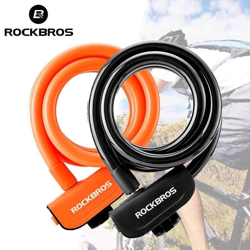 ROCKBROS Steel Cable Bike Lock RKS515 Portable Cable Lock Road Cycling Cable Lock