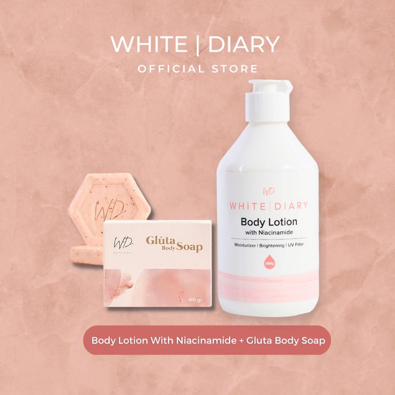 WHITE DIARY BODY LOTION | GLUTA BODY SOAP