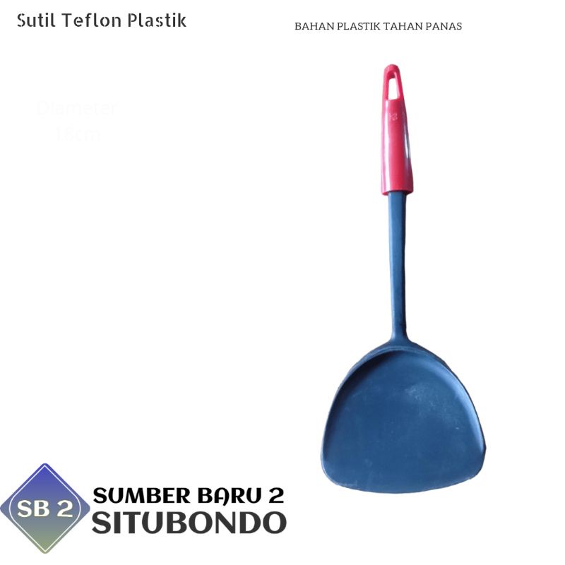 Sutil Spatula Plastik Untuk Teflon