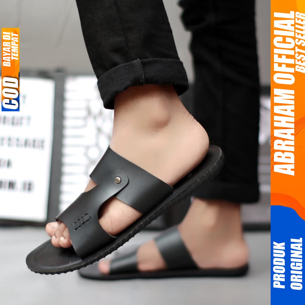 Sandal Slide Pria Sendal Selop Pria Abraham HAWKEY