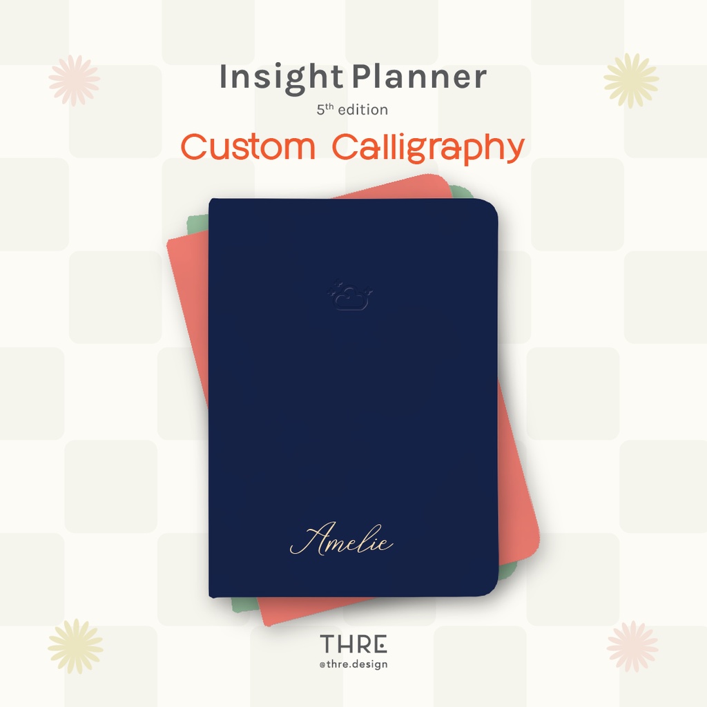 

Thre Design Insight Planner 5th Custom Nama / Agenda Tahunan