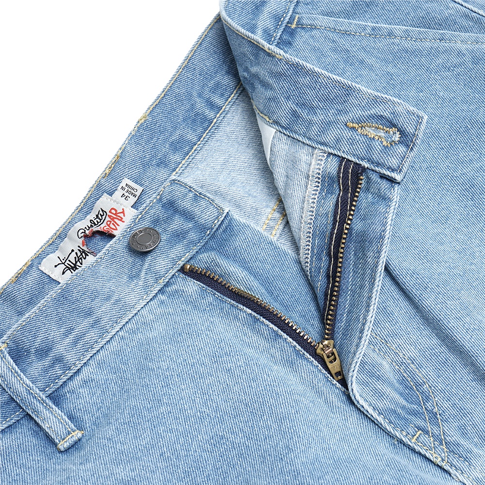 Stussy Double Knee Denim Pants Light Blue