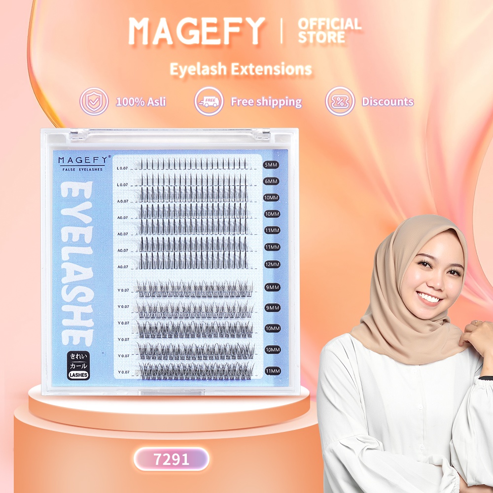 MAGEFY Bulu Mata Palsu Lem Bulu Mata Bulu Mata Eyelash Extension Bidadari Eyelash Bawah 7291