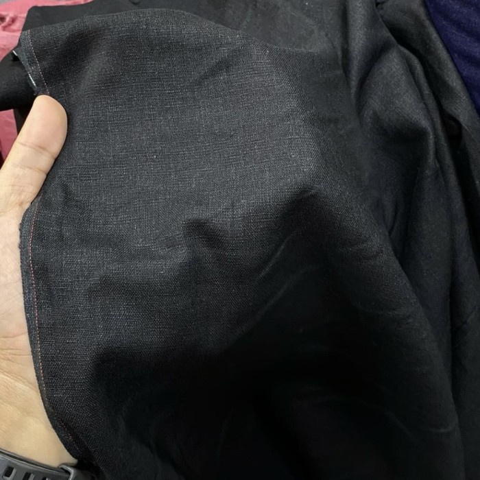 Kain Kain Pure Linen Bahan Linen Polos