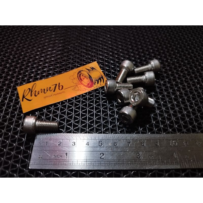 Baut L Stainless ukuran 12 panjang 1,5cm