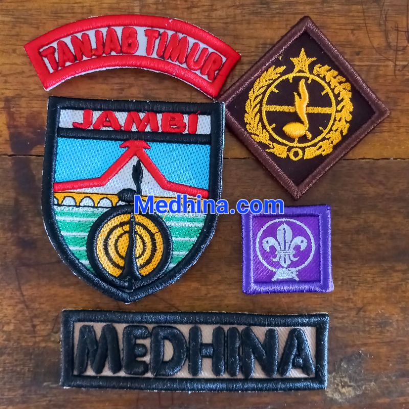 Atribut Pramuka Kwarda Jambi Bordir Timbul