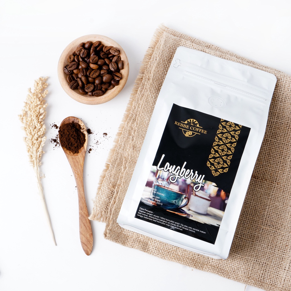 

KOPI GAYO LONGBERRY ABYSSINIA BIJI DAN BUBUK 200G