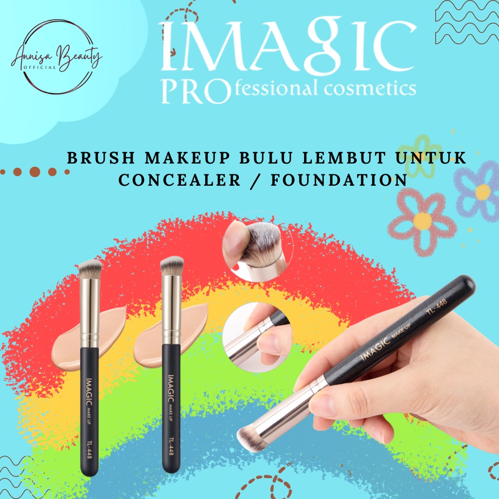 [100%ORIGINAL]Imagic Brush Makeup Bulu Lembut Untuk Concealer / Foundation