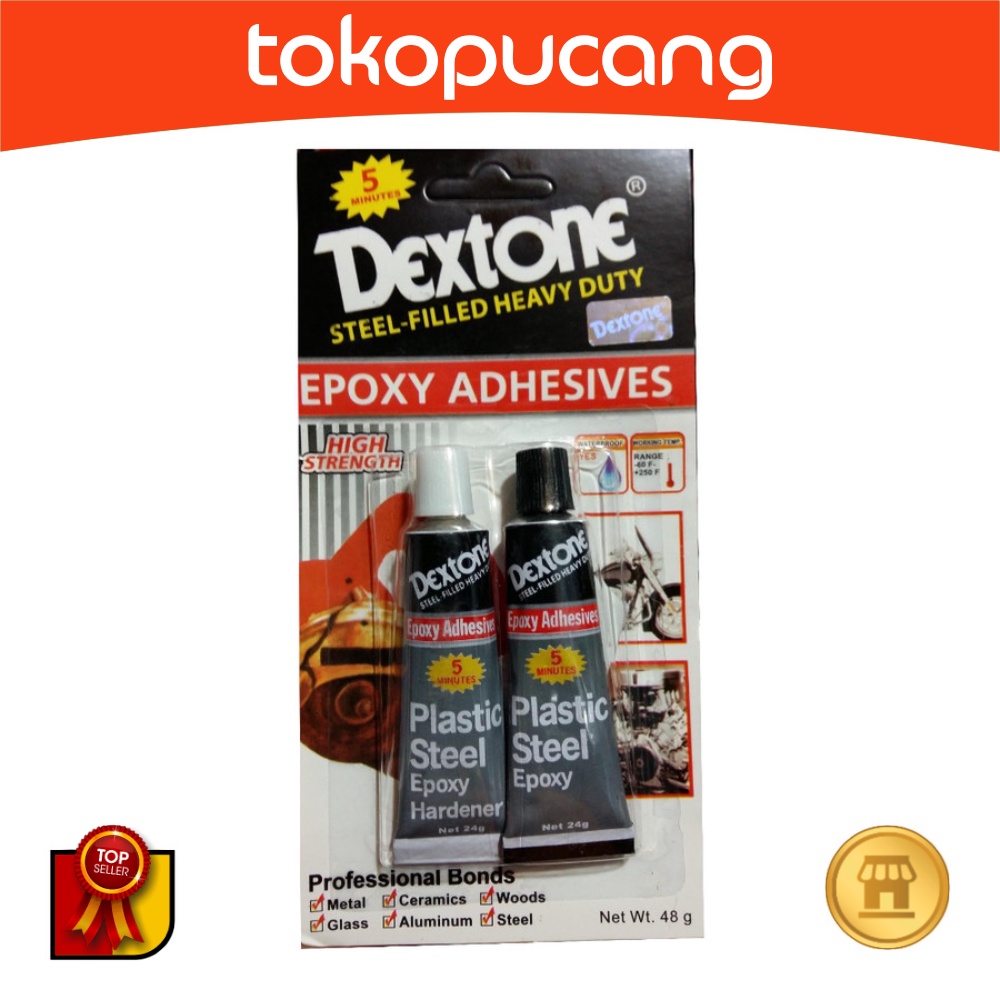 

LEM EPOXY DEXTONE 48gram LEM CAMPUR LEM BESI SERBAGUNA 5 MENIT 48gr