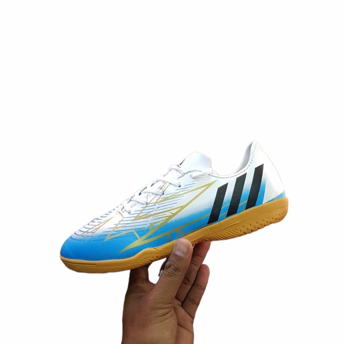 SEPATU FUTSAL ANAK ADIDAS WHITE BLUE GRADE ORIGINAL