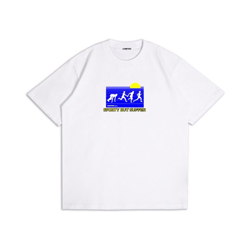 COMFORD BASIC Running White Tshirt