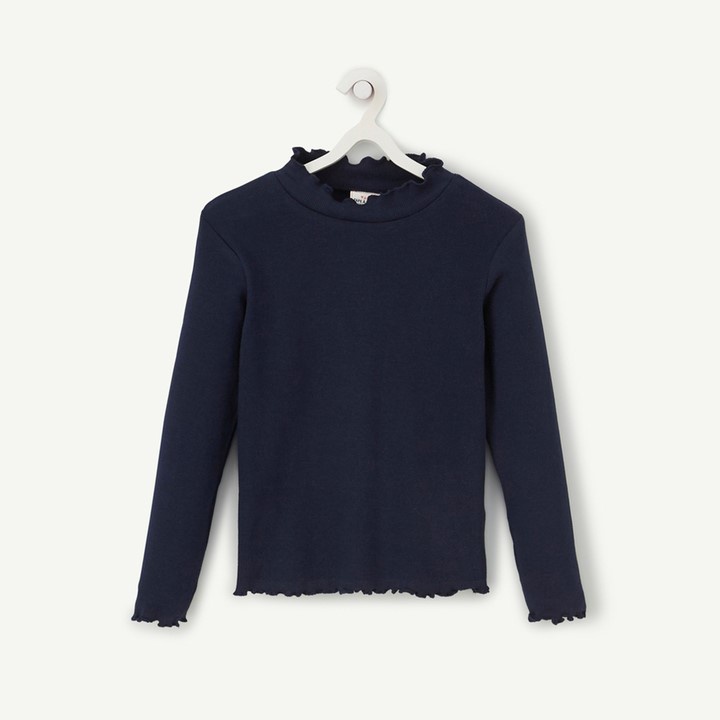 Kaos Anak Perempuan Lengan Panjang Hitam Polos 6t