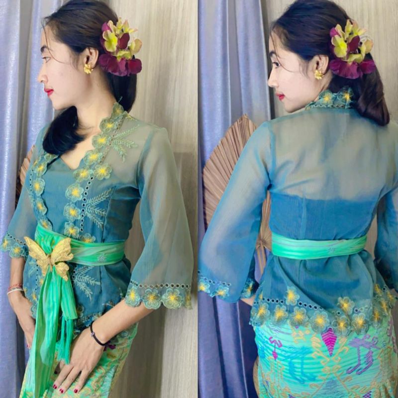 Kebaya Bordir Bali tangan Lonceng | Kebaya Modern (ATASAN KEBAYA SAJA)