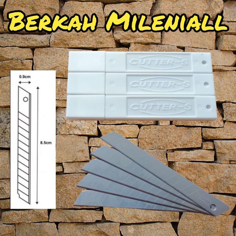 

Isi kater TERMURAH Isi cutter kecil A 100 joyko Harga per Tube (isi 5 pcs)