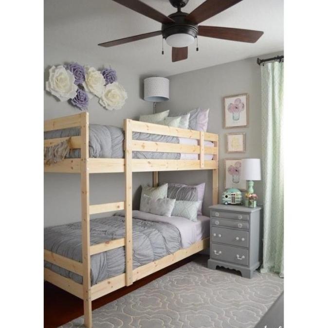 RANJANG SUSUN RANJANG TINGKAT KAYU BUNK BED DIPAN DIVAN TEMPAT TIDUR H545YT2HY