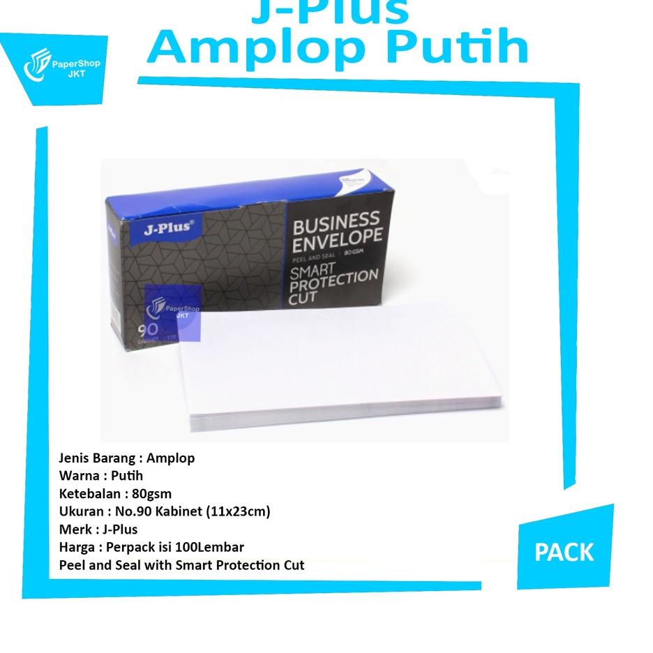 

Hadir Sekarang JPLUS - Biru Amplop Putih Polos NO.90 Cabinet 80Gsm - Kabinet