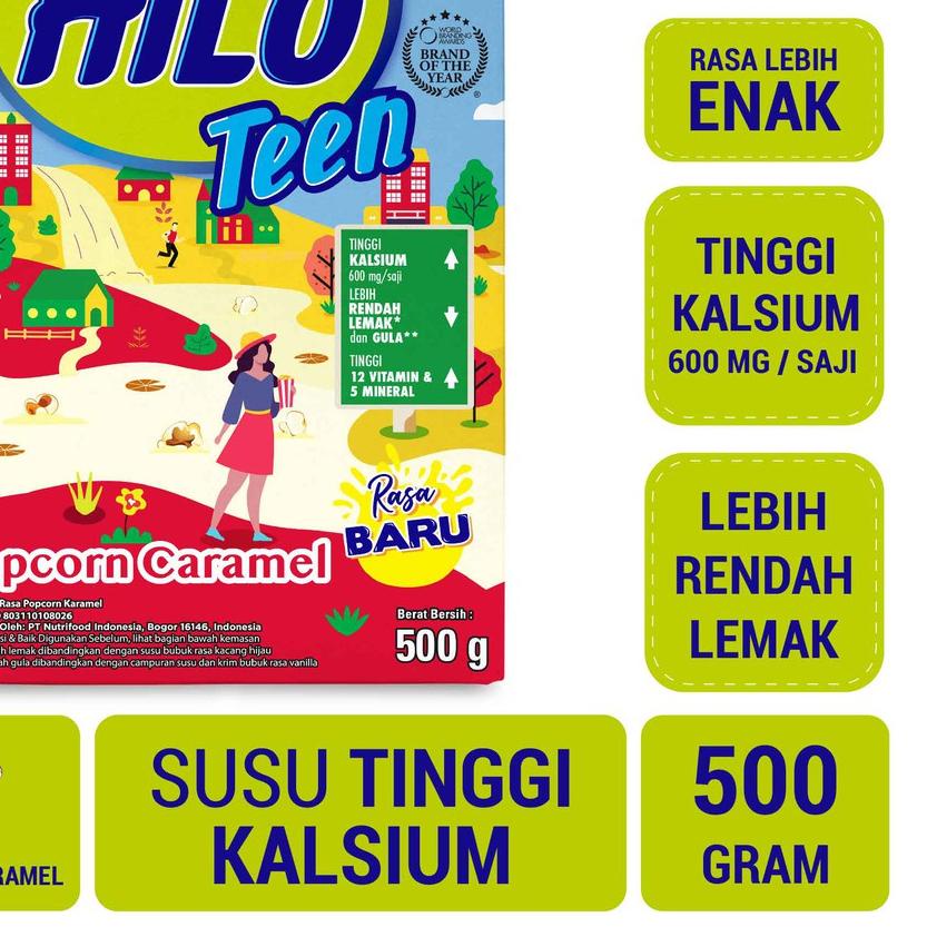 

COD | [FG2] | HiLo Teen Popcorn Caramel 500 gram - Susu Tinggi Kalsium Lebih Rendah Lemak