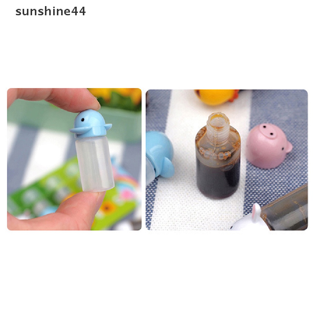 Sunshine 6Pcs Botol Saos Kecap Mini Portabel Seasoning Sauce Bottle Alat Dapur.