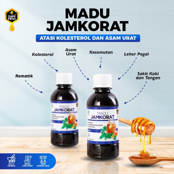 [COD] Madu JAMKORAT Original | Madu Obat Asam Urat Dan Kolesterol Herbal