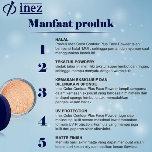 Inez Color Contour Plus Natural Finish Powder 7g