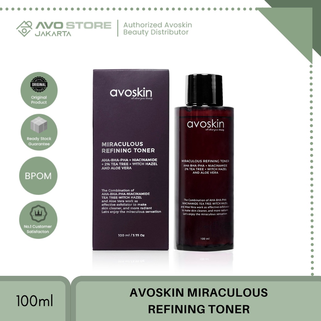 TWIN PACK Avoskin Miraculous Refining Toner 100ml