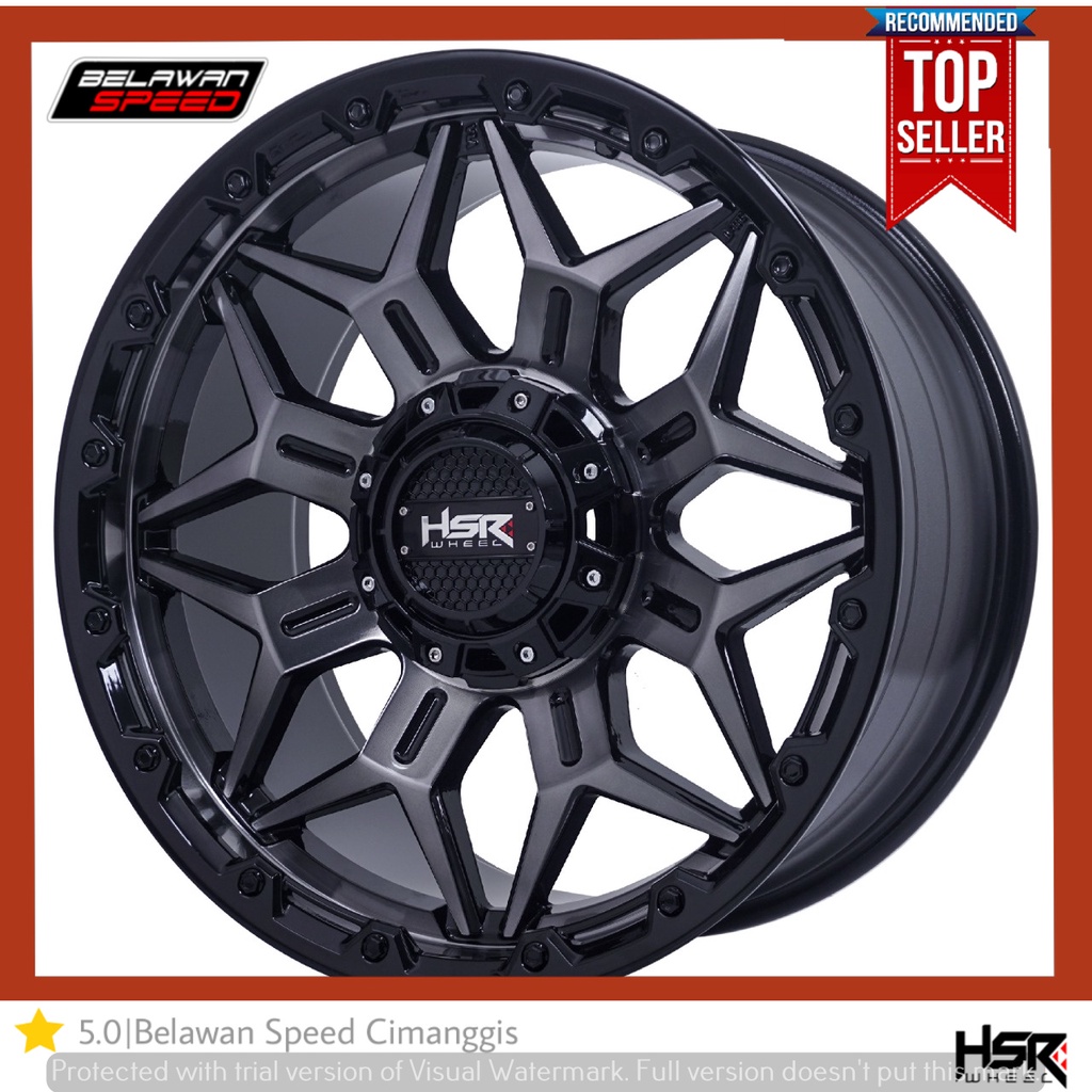 VELG MOBIL RACING RING 20 HSR FG BOLD PCD 6X139,7 UNTUK PAJERO FORTUNER HILUX DC TRITON STRADA