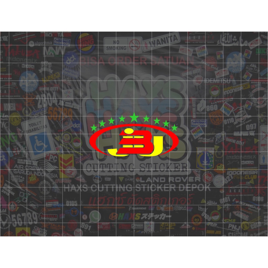 Cutting Sticker Logo Bejeu Ukuran 5 cm Untuk Motor Mobil