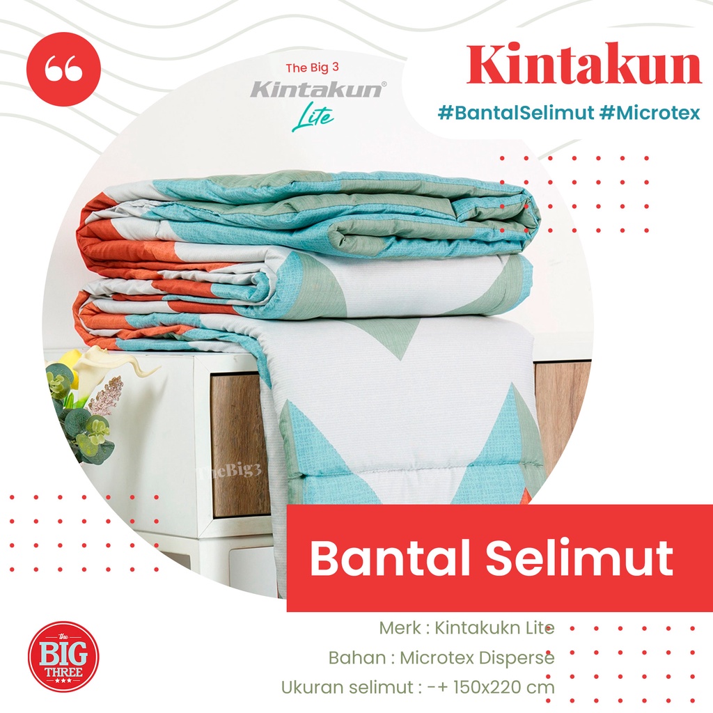 Kintakun Bantal Selimut 150x220 cm - Balmut 2 in 1 Lite Aydan Citrus Marcatore Cerchio Keisya Traccia Mossphlox Twisty Sunsprite Vista Rosabella Aydan Carmen TBT