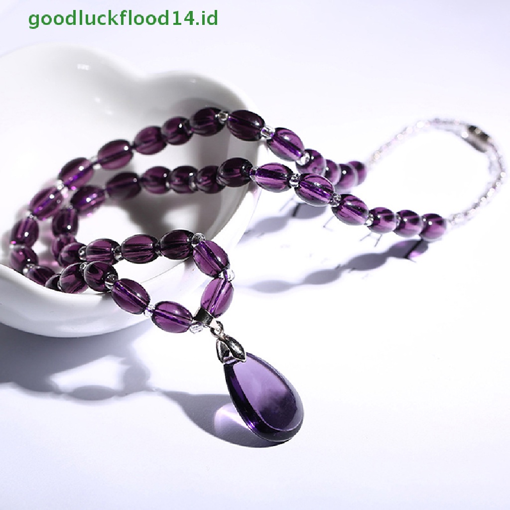 [GOOGFOUR] Kalung Amethyst Gelang Kristal Kerajinan Crystal Decorativas Perhiasan Batu Mentah [TOP]