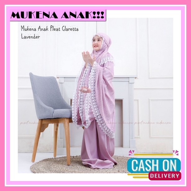 Mukena Anak Yasmin Polos Balita Usia 1-5 Tahun Bahan Spandek Irish Sangat Adem Pusat Mukena Indonesi