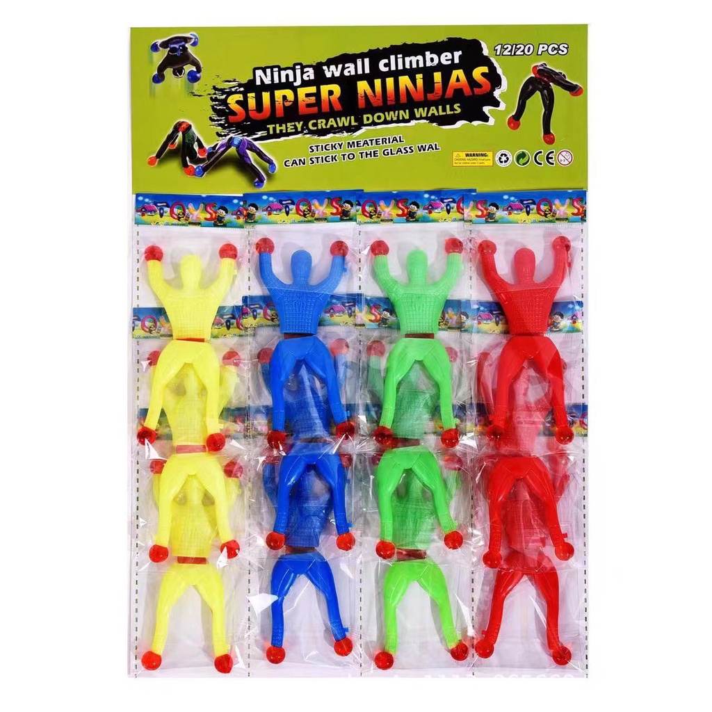 SB168 Mainan Anak Spiderman Memanjat Nempel Dinding Super Ninja Walls