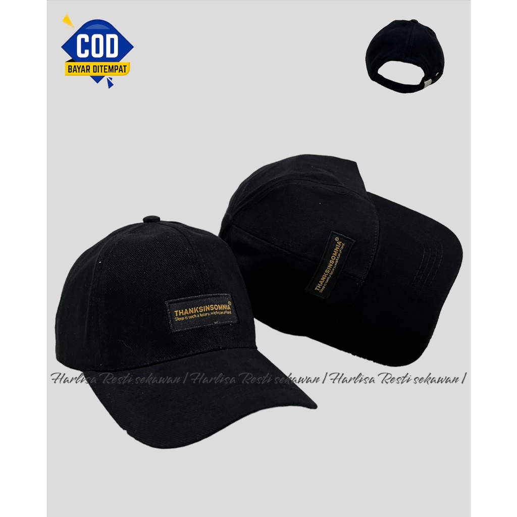 Topi Baseball Bordir THANKSINSOMNIA New Model/Topi Distro Keren