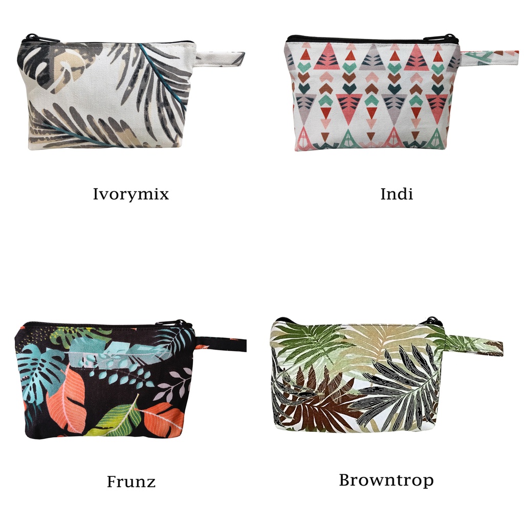 Pouch Kanvas Souvenir 20x15cm MOTIF RANDOM