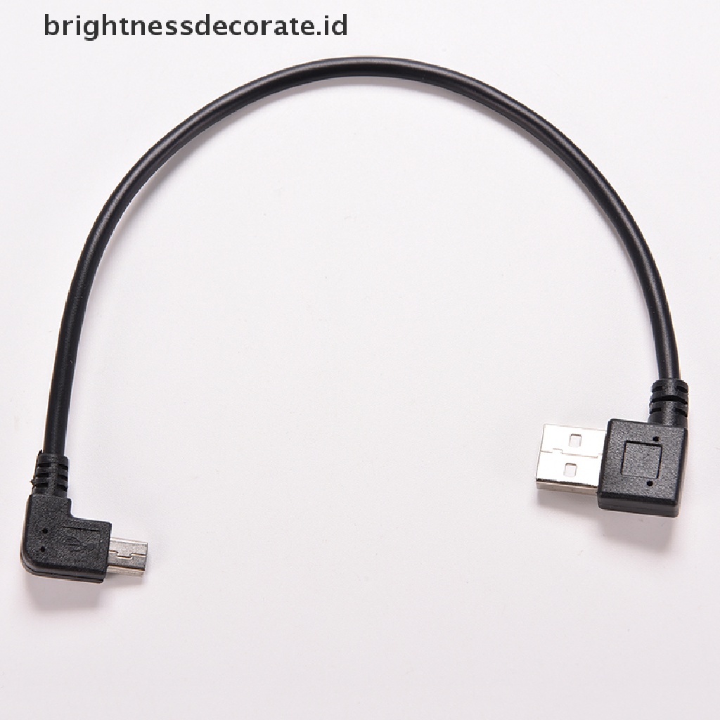 [Birth] Usb 2.0 A Right Male plug to Mini B 5P Sudut Kanan Male plug Kabel Adaptor [ID]